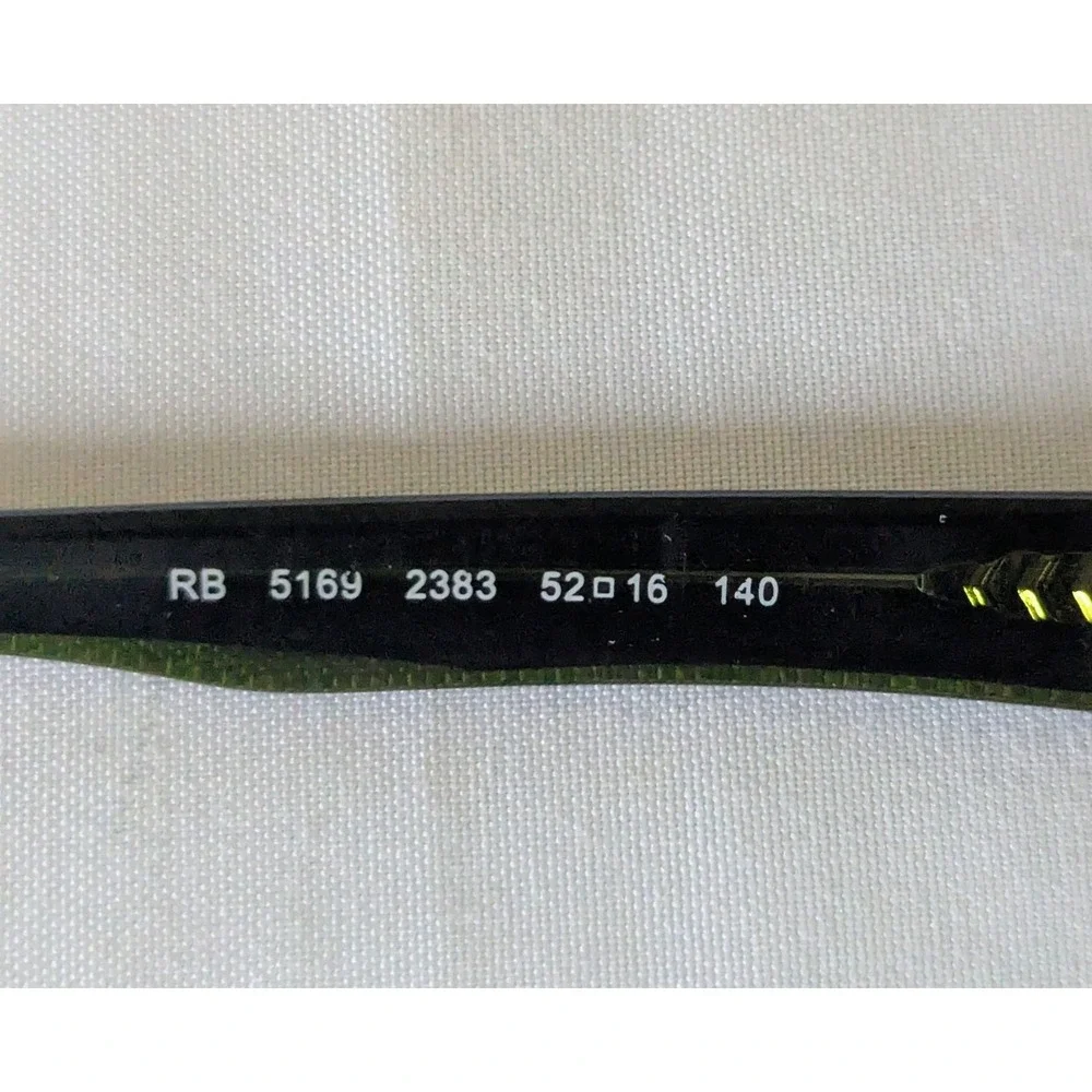 Ray-Ban RB5169 2383‎ Dark Brown Tortoise Green Eyeglasses Frame Only